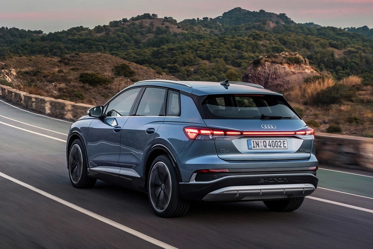97 audi q4 etron 2021 official reveal tracking rear